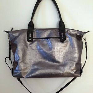 Stella & Dot Pewter Tote Bag